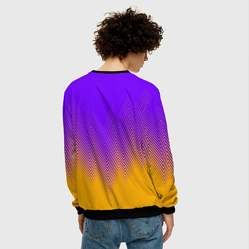 Мужской свитшот LOS ANGELES LAKERS ЛЕЙКЕРС / 3D-Черный – фото 4