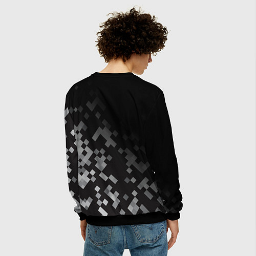 Мужской свитшот LAND ROVER ГОРОДСКОЙ КАМУФЛЯЖ / 3D-Черный – фото 4