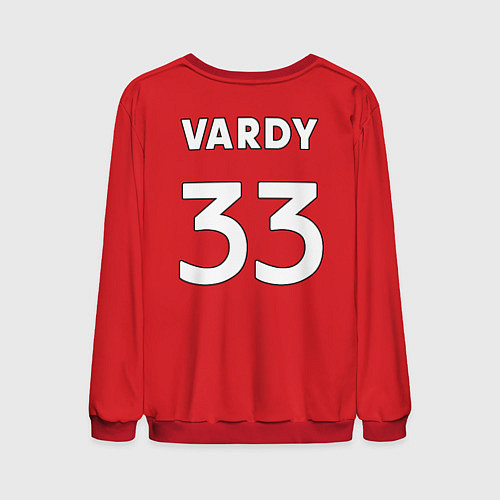 Мужской свитшот № 33 Jamie Vardy Fleetwood Town / 3D-Красный – фото 2