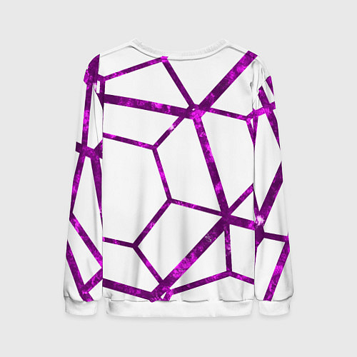 Мужской свитшот Hexagon / 3D-Белый – фото 2