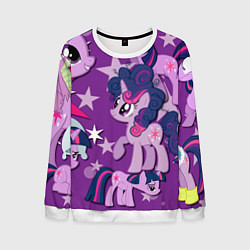 Свитшот мужской Twilight Sparkle, цвет: 3D-белый