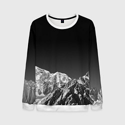 Свитшот мужской ГОРЫ В МОЕМ СЕРДЦЕ КАМУФЛЯЖ, цвет: 3D-белый