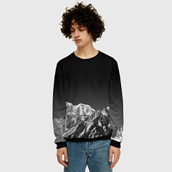 Свитшот мужской ГОРЫ В МОЕМ СЕРДЦЕ КАМУФЛЯЖ, цвет: 3D-черный — фото 2