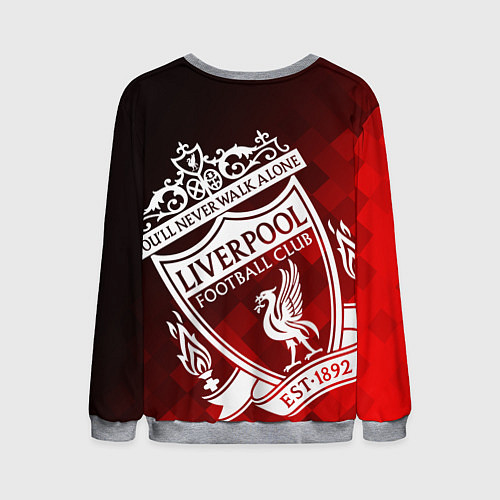Мужской свитшот LIVERPOOL ЛИВЕРПУЛЬ / 3D-Меланж – фото 2