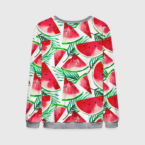 Мужской свитшот Арбузное настроение / 3D-Меланж – фото 2