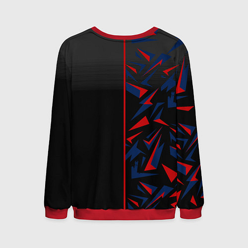 Мужской свитшот TESLA MOTORS ТЕСЛА / 3D-Красный – фото 2