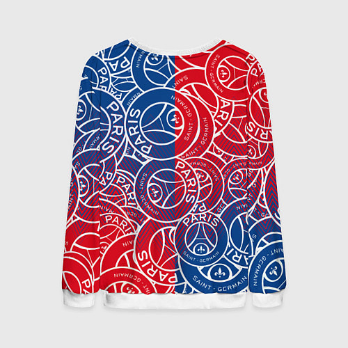 Мужской свитшот ФК ПСЖ PARIS SAINT GERMAIN / 3D-Белый – фото 2