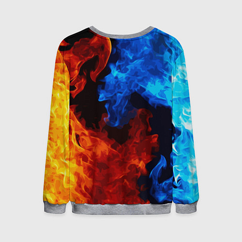 Мужской свитшот СЕКТОР ГАЗА КАЙФА ПО ЖИЗНИ / 3D-Меланж – фото 2