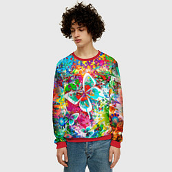 Свитшот мужской ЯРКИЕ КРАСКИ, цвет: 3D-красный — фото 2
