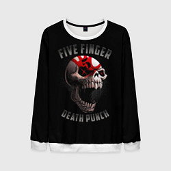 Свитшот мужской Five Finger Death Punch 5FDP, цвет: 3D-белый