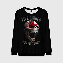 Свитшот мужской Five Finger Death Punch 5FDP, цвет: 3D-черный