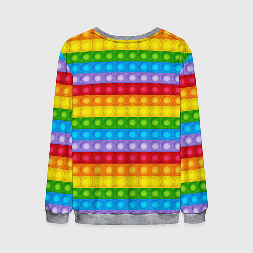 Мужской свитшот Pop It / 3D-Меланж – фото 2