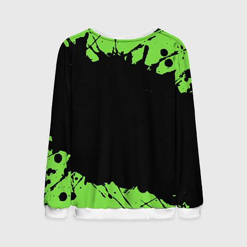 Мужской свитшот Поп Ит Симпл Димпл - Краска / 3D-Белый – фото 2