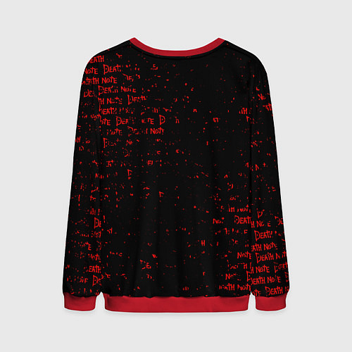 Мужской свитшот Тетрадь смерти Логотип red / 3D-Красный – фото 2