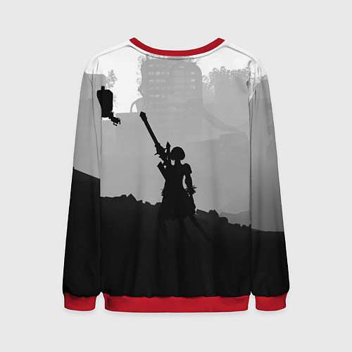 Мужской свитшот Nier Automata Z / 3D-Красный – фото 2