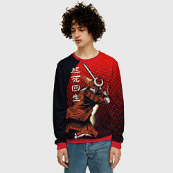 Свитшот мужской Самурай, цвет: 3D-красный — фото 2