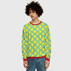 Свитшот мужской Уточка, цвет: 3D-красный — фото 2