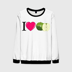 Мужской свитшот I LOVE APPLE