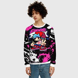 Свитшот мужской Boyfriend, цвет: 3D-белый — фото 2