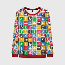 Свитшот мужской СПОРТ, цвет: 3D-красный