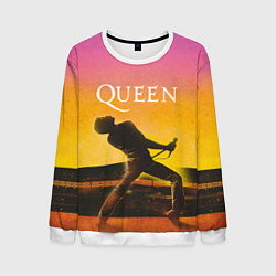 Свитшот мужской Queen Freddie Mercury Z, цвет: 3D-белый