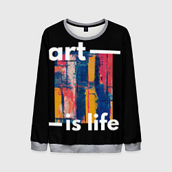 Свитшот мужской Art is life, цвет: 3D-меланж