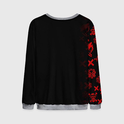 Мужской свитшот Взгляд Луффи One Piece / 3D-Меланж – фото 2