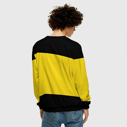 Мужской свитшот Пираты Сердца One Piece / 3D-Черный – фото 4