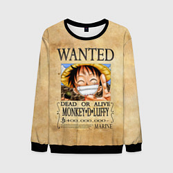 Мужской свитшот Манки Д Луффи в розыске One Piece