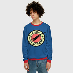 Свитшот мужской Mass effect x Futurama, цвет: 3D-красный — фото 2