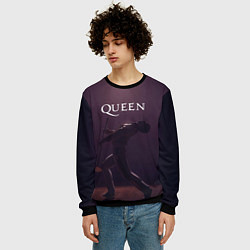 Свитшот мужской Freddie Mercury Queen Z, цвет: 3D-черный — фото 2