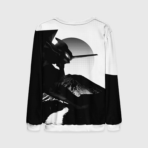 Мужской свитшот ЗАКАТ ЕВАНГЕЛИОН / 3D-Белый – фото 2