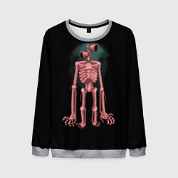 Свитшот мужской Сиреноголовый Скелет, цвет: 3D-меланж