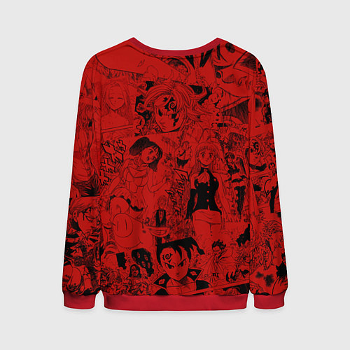 Мужской свитшот Мелиодас, Meliodas / 3D-Красный – фото 2