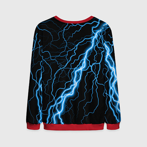 Мужской свитшот Пико Pico Молния / 3D-Красный – фото 2