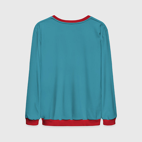 Мужской свитшот СИРЕНОГОЛОВЫЙ И ДЕВОЧКА / 3D-Красный – фото 2