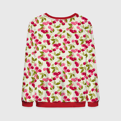 Мужской свитшот Спелая вишня / 3D-Красный – фото 2
