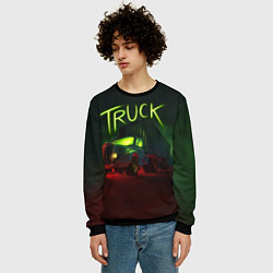 Свитшот мужской Truck neon, цвет: 3D-черный — фото 2