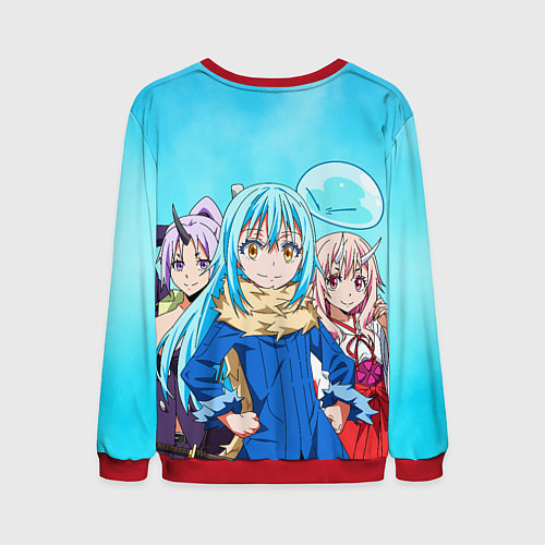 Мужской свитшот TenSura, Румиру, Шуна и Шион / 3D-Красный – фото 2