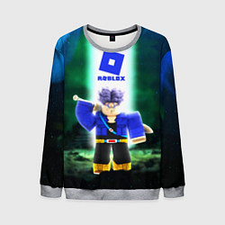 Свитшот мужской DRAGONBALL ROBLOX РОБЛОКС Z, цвет: 3D-меланж