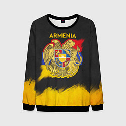 Мужской свитшот Yellow and Black Armenia