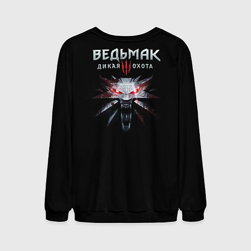 Мужской свитшот Witcher III / 3D-Черный – фото 2