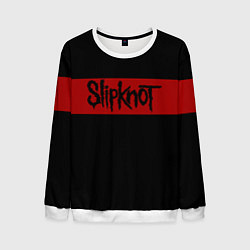 Свитшот мужской Полосатый Slipknot, цвет: 3D-белый