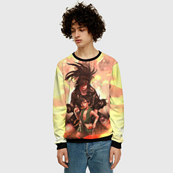 Свитшот мужской Хяккимару Такебо Дороро Z, цвет: 3D-черный — фото 2