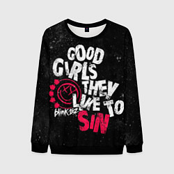 Свитшот мужской Blink 182, Good Girl, цвет: 3D-черный