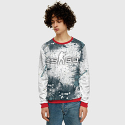 Свитшот мужской CS GO - Контра, цвет: 3D-красный — фото 2