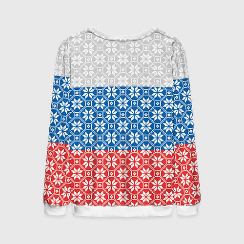 Мужской свитшот Россия Алатырь / 3D-Белый – фото 2