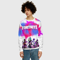 Свитшот мужской Фортнайт - Fortnite - Форточка, цвет: 3D-белый — фото 2