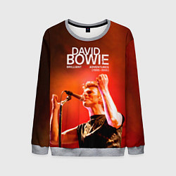 Свитшот мужской Brilliant Live Adventures - David Bowie, цвет: 3D-меланж