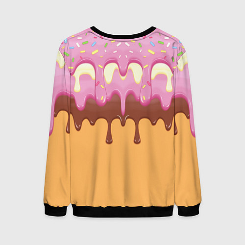 Мужской свитшот Мороженое Ice Scream Z / 3D-Черный – фото 2